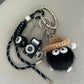 Rope Braid Bag Charm Leather Dachshund Keychain Aesthetic