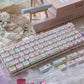 Keycaps PBT Cat Keycap Kit Alice Layout 2.25U 2.75U Pastel Mechanical Keyboard TikTok Viral Fall 2025 Cute Desk Gift