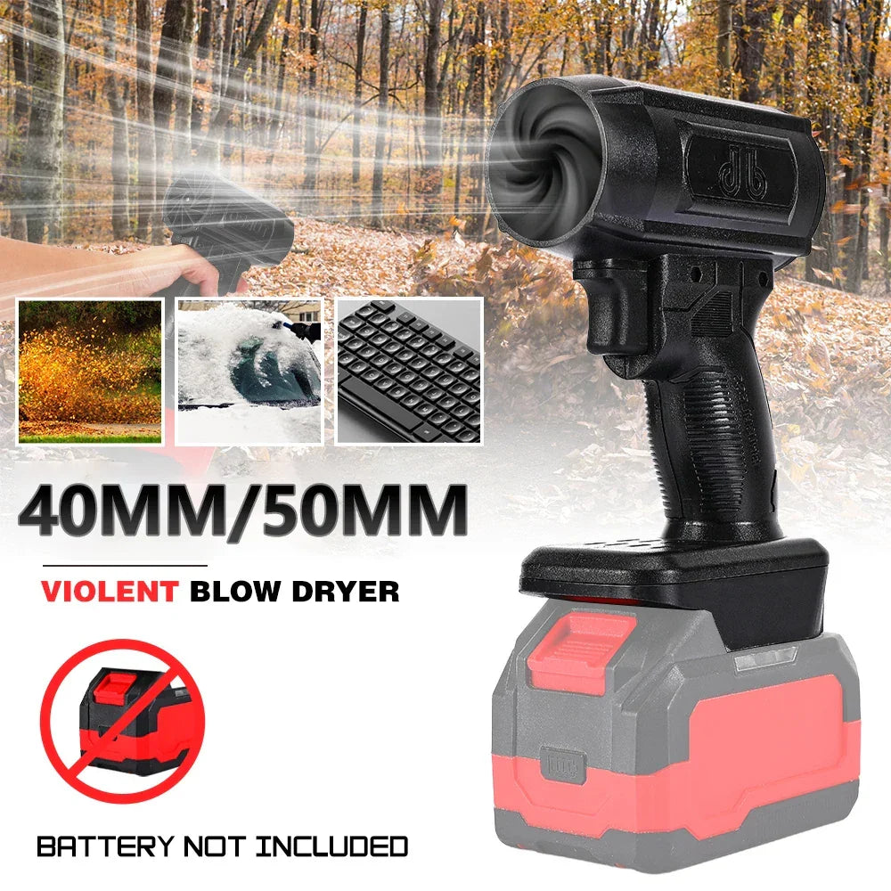 High Power Air Gun 40/50mm, Fast Car Dryer, Dust & Debris Cleaner – Cordless Turbo Jet Blower for Car Drying