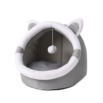 Nest Cat House for Cats Cave Bed Semi-Closed Cozy Kennel