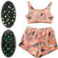 Plush Womens Pajama Kit - Sleeveless Crop, Velvet Homewear