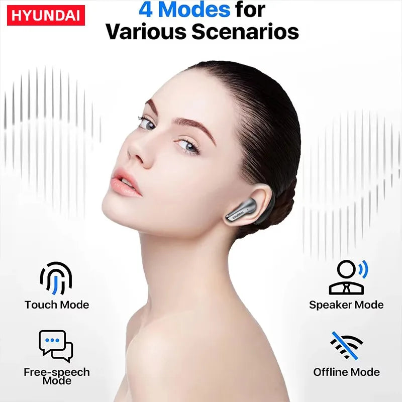 Bluetooth Earbuds AI Translator True Cordless With Mic