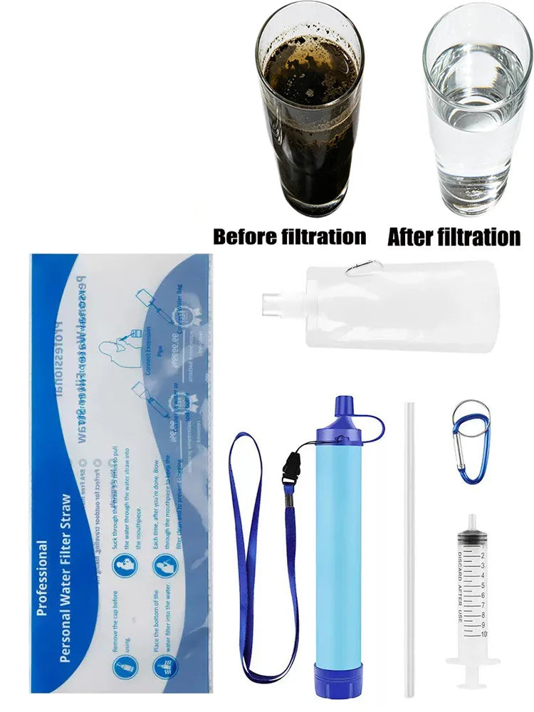 Travel-Friendly Purifier for Camping, Hiking & Emergency Survival 2026 – Personal Water Filter Straw