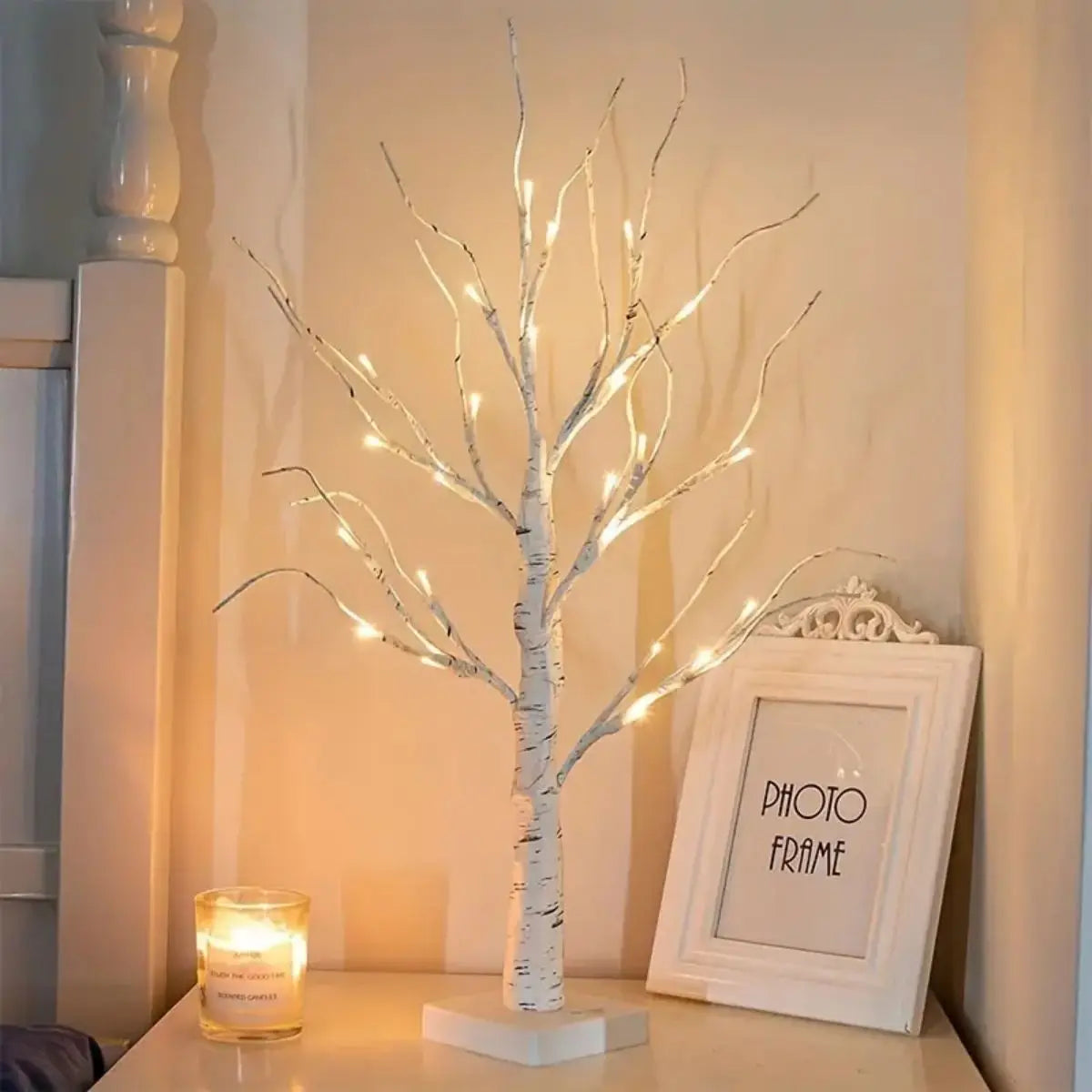 Easter LED Birch Tree Lamp USB Battery Powered Decor