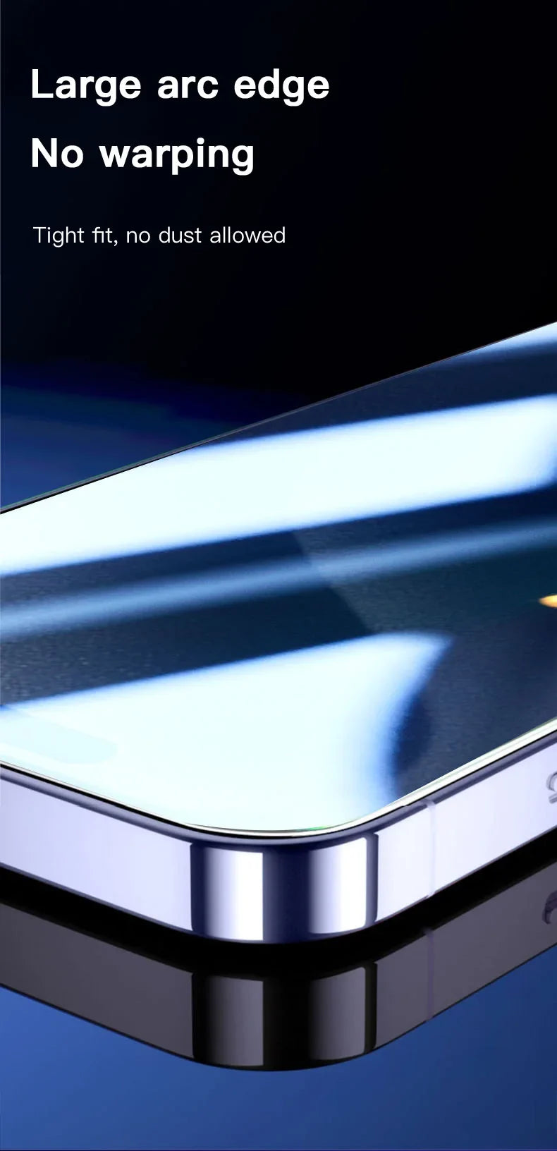 Tempered Privacy Glass Screen Protector for iPhone 16 15 14 13 12 - Anti-Spy Auto-Dust Removal Shield