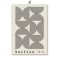 Bauhaus Green Minimalist Wall Art Canvas Print Water-Resistant