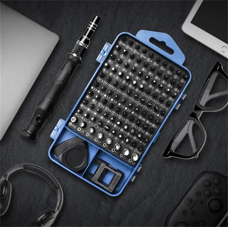 Motor-Driven Screwdriver Kit 115/117-In-1 - Multifunction Device Kit For Household PC And Phone Repair DIY Gift Idea