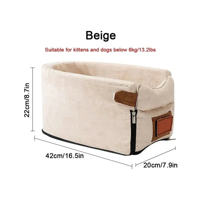 Dog Car Seat Travel-Friendly Carrier Bed Booster Seat Road Trip 2025 Travel Safety Cozy Sturdy Pet