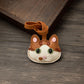 Bag Leather Charm No Face Keychain Black Cozy Cute Gift