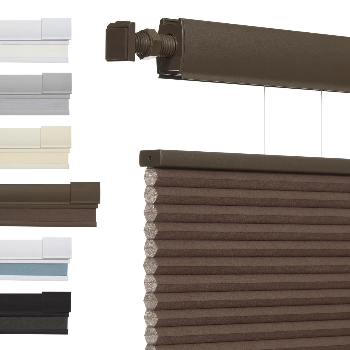 Drill No Honeycomb Blinds Cordless Thermal Insulated 1" Cell Fabric