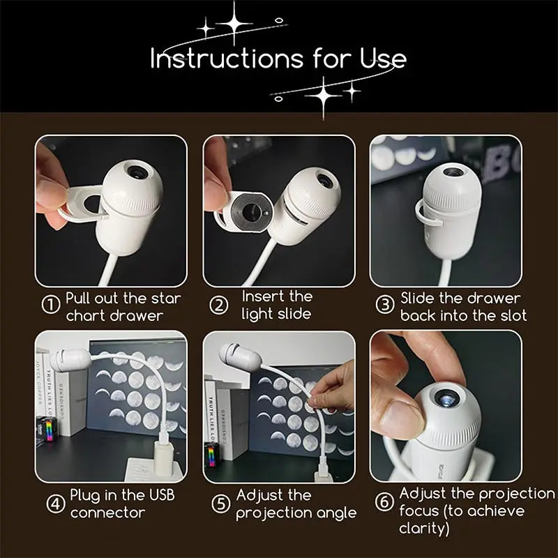 Galaxy Star Projector Night Light 2-in-1 Mood Lamp With Flexible Brightness Viral Fall 2026 Gift