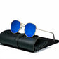 Round Retro Sunglasses for Men/Women Deluxe UV400 Metal Vintage Eyewear No Leather Case