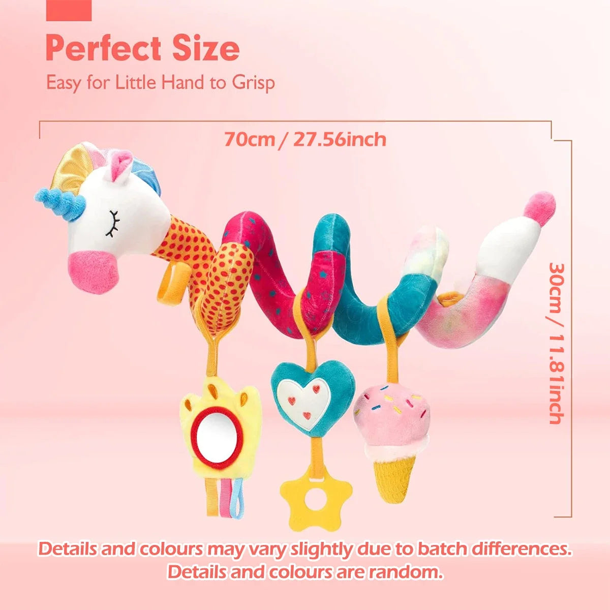 Plush Giraffe Baby Rattle Hanging Plush Newborn Sensory Toys