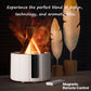 Flame Simulated Aroma Diffuser - Bonfire Air Humidifier, 280ml Ultrasonic Cool Mist Maker with LED Night Light