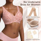 Breathable Women's Bra - Seamless, Full Cup, Wire-Free, Nylon-Elastane Blend, Regular Wear