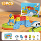 Magnetic2025 Edition Building Kit 81 Pieces Track Puzzle With Train STEM Educational Toy Christmas Gift