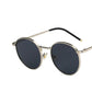 Glasses Fashion Fishing Metal Frame Round Sun Shades for Women and Men Eyewear - UV Protection