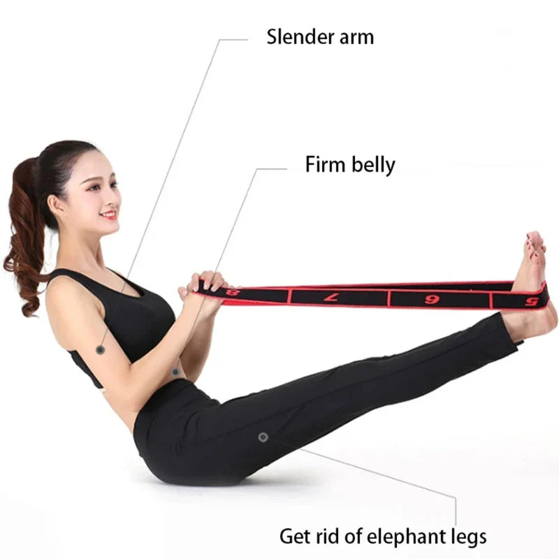 Resistance Elastic Band - Dance Yoga Stretching Belt for Pilates Fitness Equipment