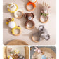 Crochet Wooden Animal Teether Rattle Newborn Sensory Toys