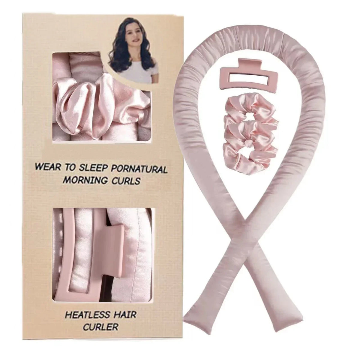 Heatless2025 Edition Hair Curlers Silk Headband Ribbon Rollers Overnight No Heat Styling Device Sleep Curls