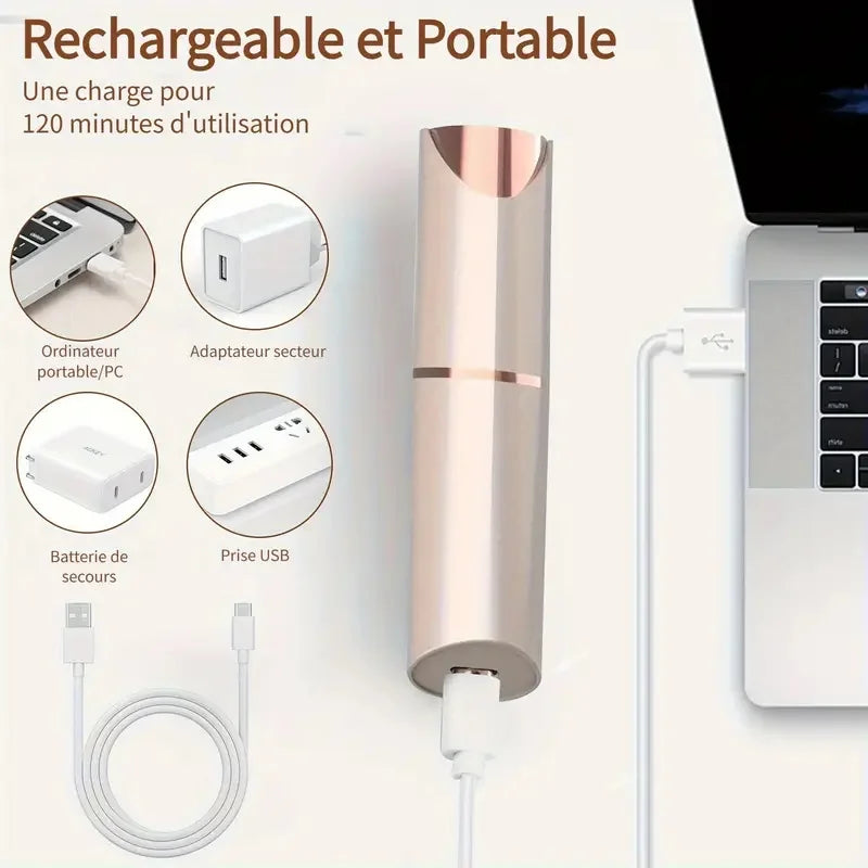 Facial Trimmer 2-In-1 Eyebrow Shaver Battery-Powered Painless Face Lip Body Grooming Device Fall 2026 Gift