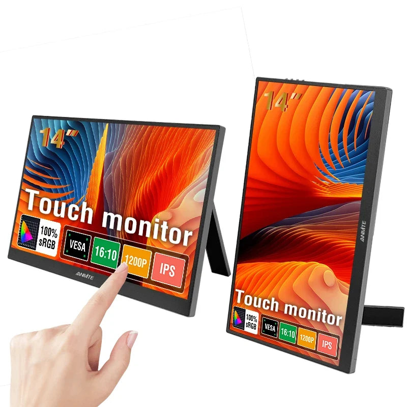 Travel-Friendly Monitor 14.1 Inch Touch IPS HDR10 Second Screen