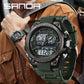 Sports Digital Watch Dual Display LED Military Style Rugged Watch Fall 2026 Water Resistant