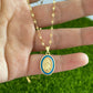 women's Timeless Virgin Mary pendant necklace - 18K gold-plated stainless steel link chain, for everyday wear