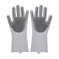 Silicone Dishwashing Gloves with Scrubber - Eco-Friendly Household Cleaning Device