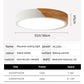 Japandi Led Ceiling Light Scandinavian Wood Contemporary Plush Glow Diffuser