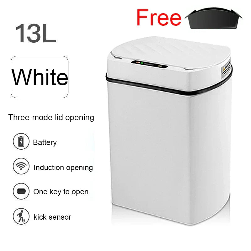 Sensor Smart Trash Can Rectangular Kitchen Bathroom