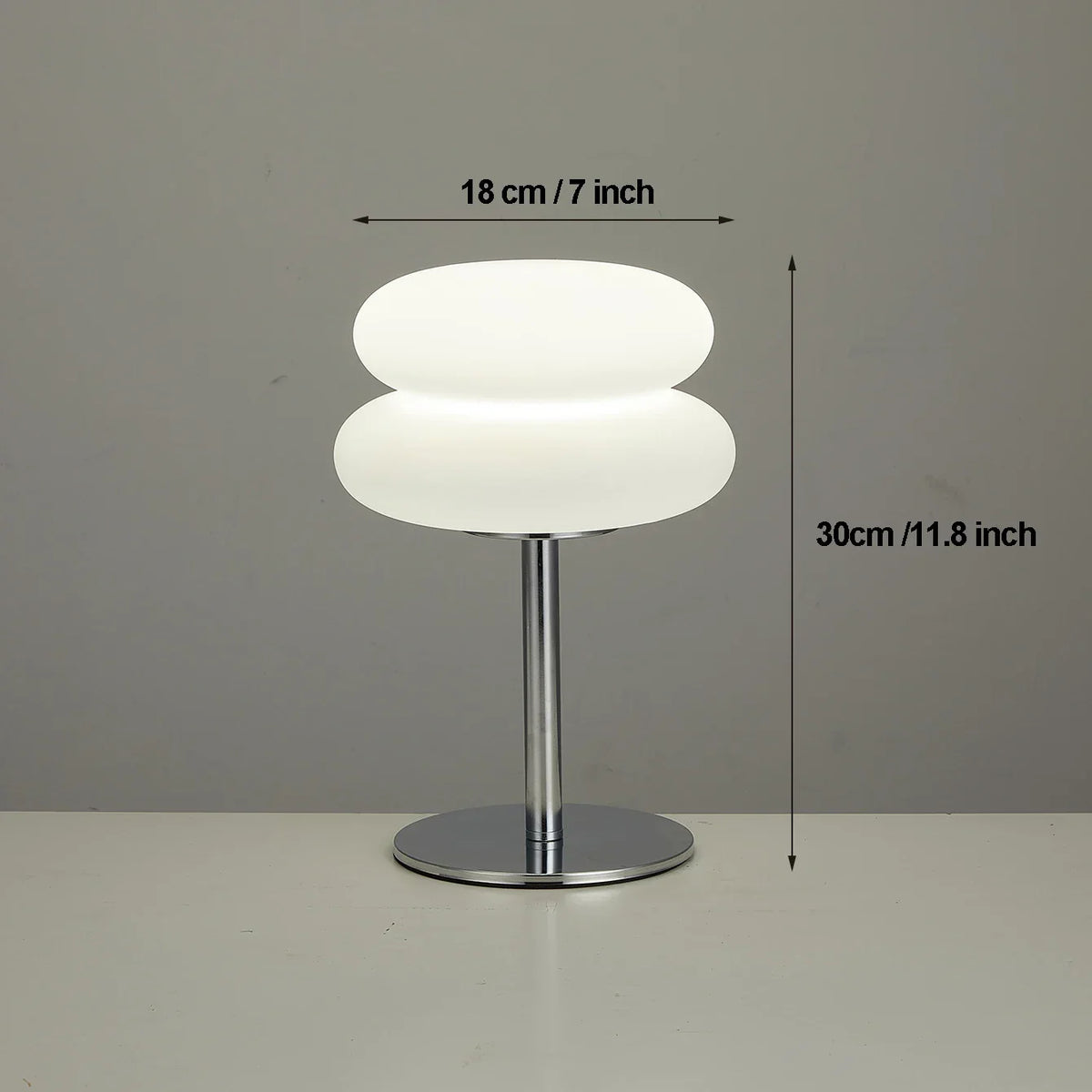 Lamp Table Cream Plastic Lampshade Mushroom Bedside Lamp Fall 2025 Tri Color Dimming USB LED Included Cozy Ambient