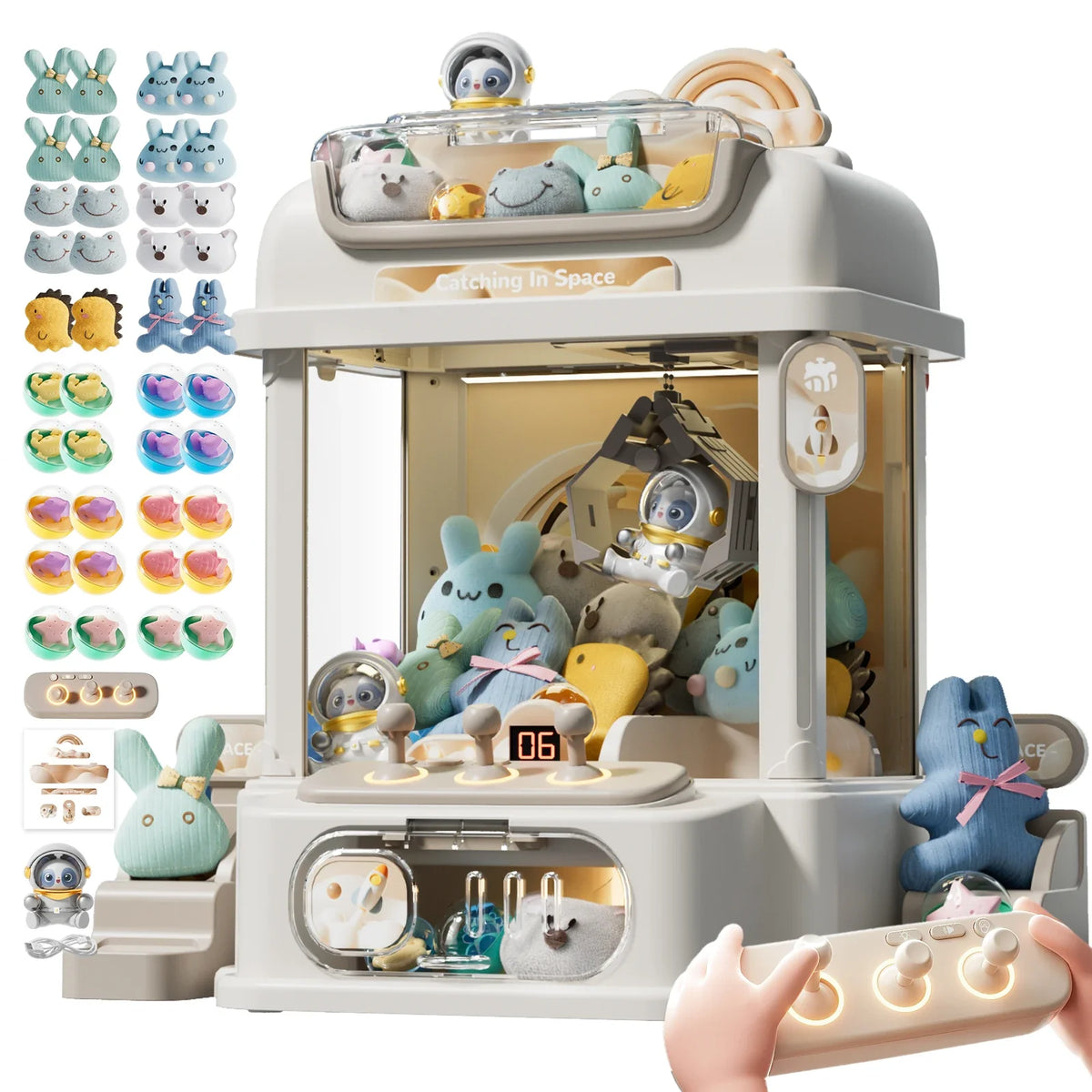 Coin-Operated Interactive Doll Machine Game - Fun Christmas Gift for Kids
