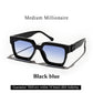 Sunglasses Black Retro Square Shades Deluxe Fashion Eyewear Fall 2026 Trend Gift Idea