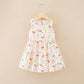 Plush girls’ dress - sleeveless a-line, assorted prints and patterns, cotton, for summer wear