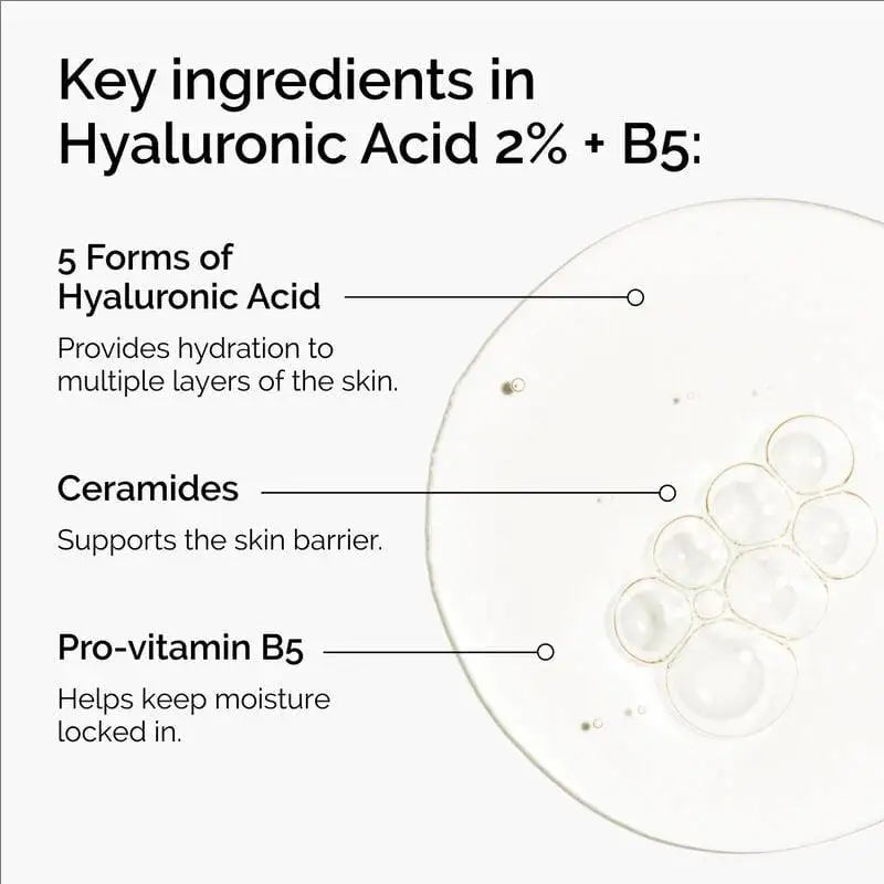 Acid Hyaluronic Serum With Ceramides - Hydrating Face Serum For Sensitive Skin, Fall 2026 Glow