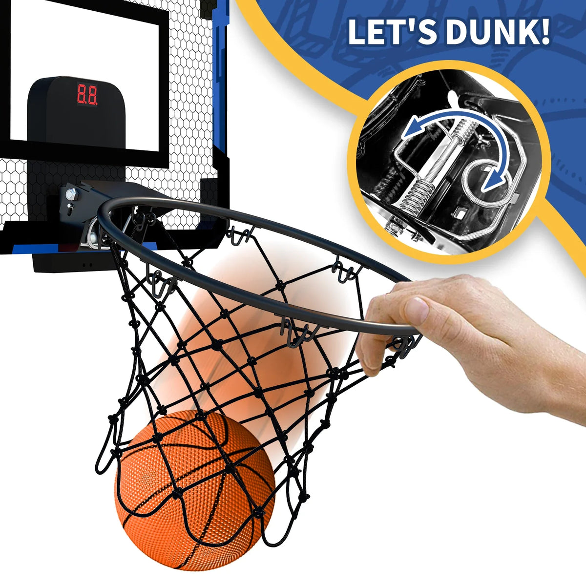 Basketball Hoop For Kids Wall Mounted Mini Backboard Kit Indoor Outdoor Play Back To School 2026 Gift
