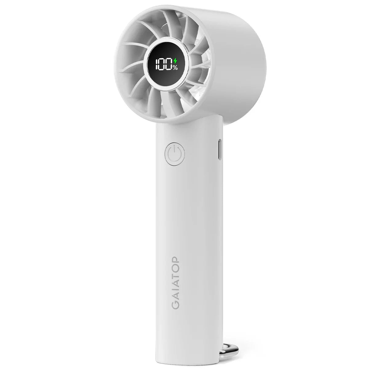Travel-Friendly Mini Fan Hand-Held Fan with LED Display 3 Speeds