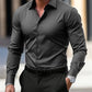 Variant image for Men's Dress Shirt in Premium Cotton with Structured Collar, Breathable Fabric, Tailored Fit for Formal and Casual Wear-25