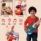 Multifunctional 3-in-1 Musical Toy for Kids - Folding Guitar, Piano, and Drum Kit, Great Birthday Gift for Boys and Girls Age 3+