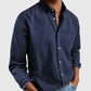 Down Turn Collar Casual Blouse Long Sleeve Tees Solid Button Cardigan Autumn
