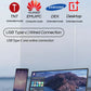 Travel-Friendly 15.6 Inch FHD IPS Monitor Dual Screen USB C