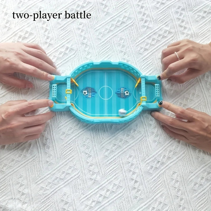 Interactive Soccer Game for Kids -2-Player Tabletop Fun, Parent-Child Activity, Travel-Friendly Puzzle Game in Blue/Green