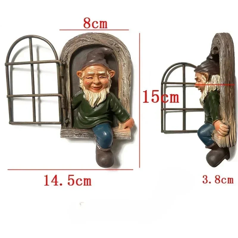 Christmas2026 Edition Ornaments Garden Dwarf Statues Cartoon Gnomes 1 To 2 Pcs Kit Gift Idea Holiday Decor