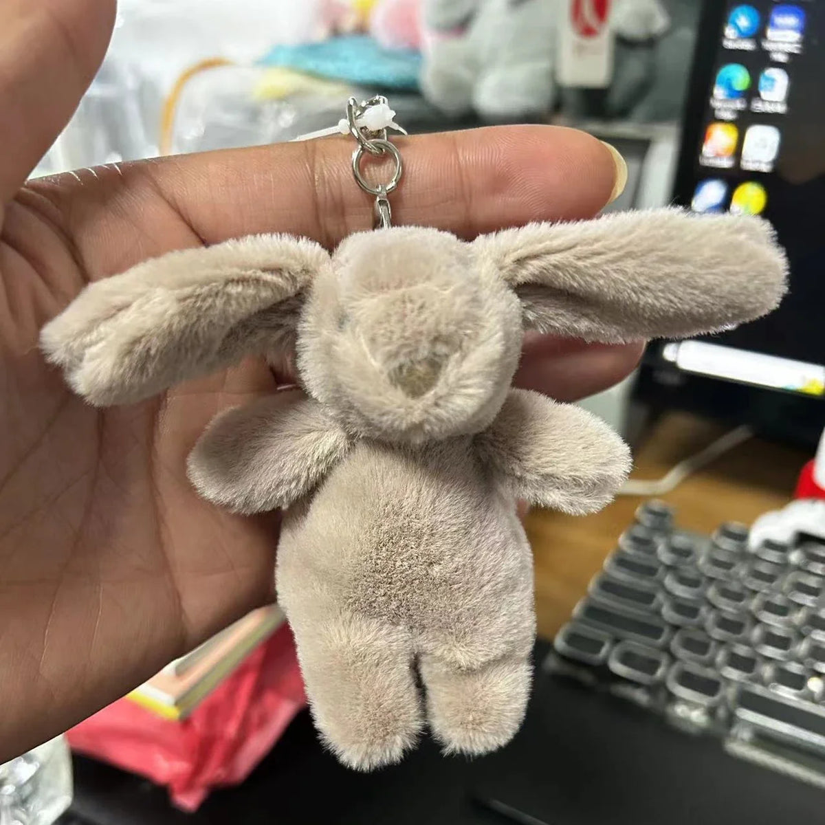 Rabbit Plush Keychain Cute Bunny Bag Charm Plush Gift