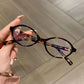 Blue2026 Edition Light Glasses Y2K Retro Oval Frame Eyeglasses For Reading And Computer Use, TikTok Viral