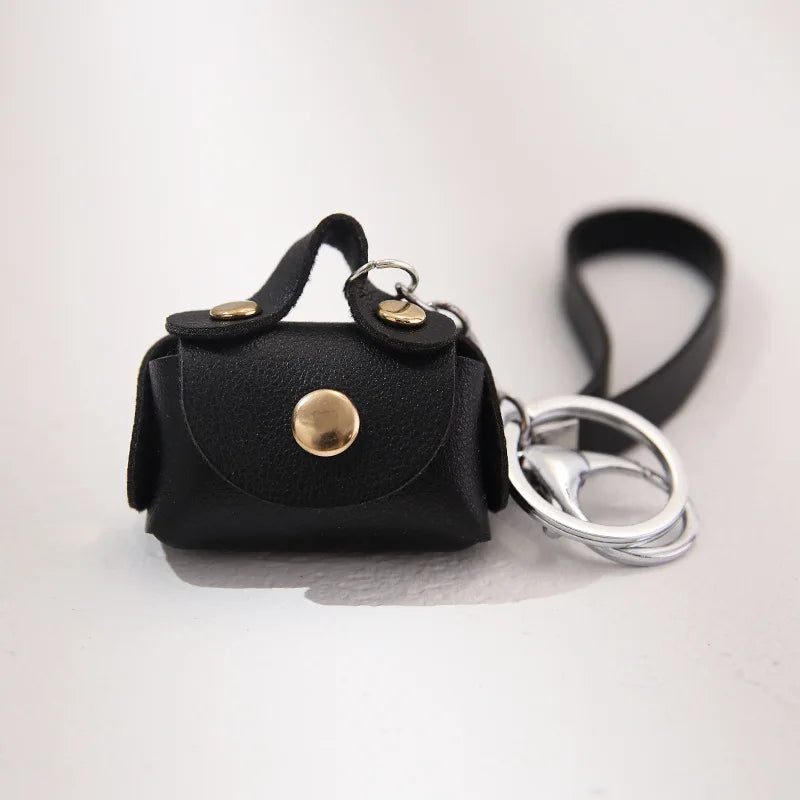Free 1+1 Birkin Inspired Mini Hand Bag - Cute Leather Bag Charm Keychain & Earphone Case