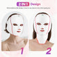 LED Face Mask 7-Color Cordless Photon Therapy Facial Neck Mask Winter 2025 Anti Aging Skin Tightening