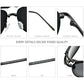 Sunglasses Polarized Titanium Folding Square Frame Ultralight Travel Eyewear Summer 2026 UV Protection