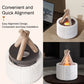 Flame Simulated Aroma Diffuser - Bonfire Air Humidifier, 280ml Ultrasonic Cool Mist Maker with LED Night Light